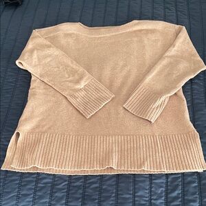 LOFT Women's Sweater in Shimmering Beige